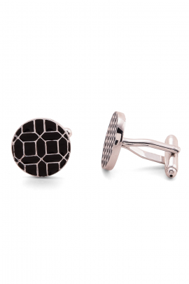 Black Geometrical Cufflinks