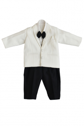 White and black suit set