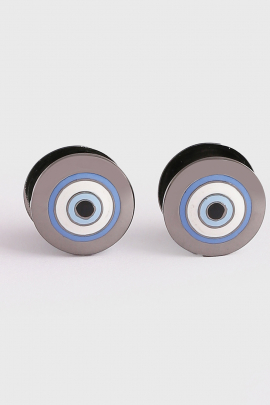 Gunmetal evil eye cufflinks