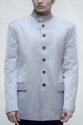 Warm grey Jodhpuri jacket