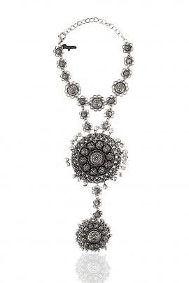 Silver oxidized hathphool