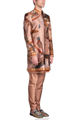 Rose hututi printed jodhpuri jacket