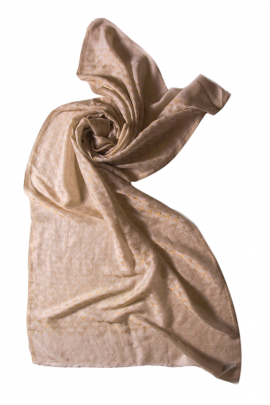 Merino wool and lurex scarf